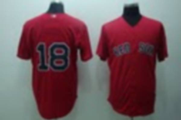 Red Sox #18 Matsuzake Daisuke Stitched Red MLB Jersey - Click Image to Close